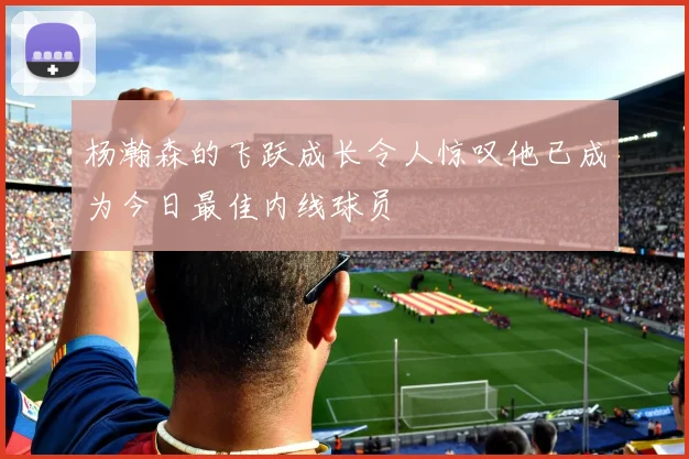 杨瀚森的飞跃成长令人惊叹他已成为今日最佳内线球员
